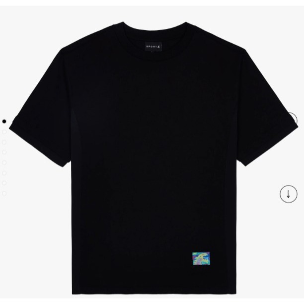 RS代購 - Sport b 全新正品優惠 Sport b.男款-Sport b. 拼布T恤 贈品牌袋子-細節圖2
