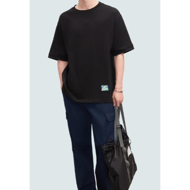 RS代購 - Sport b 全新正品優惠 Sport b.男款-Sport b. 拼布T恤 贈品牌袋子-細節圖5