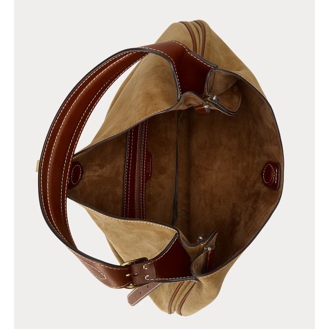 RS代購 POLO專櫃全新正品Polo Ralph Lauren 包款 - Polo ID 大型麂皮皮革單肩包-細節圖4