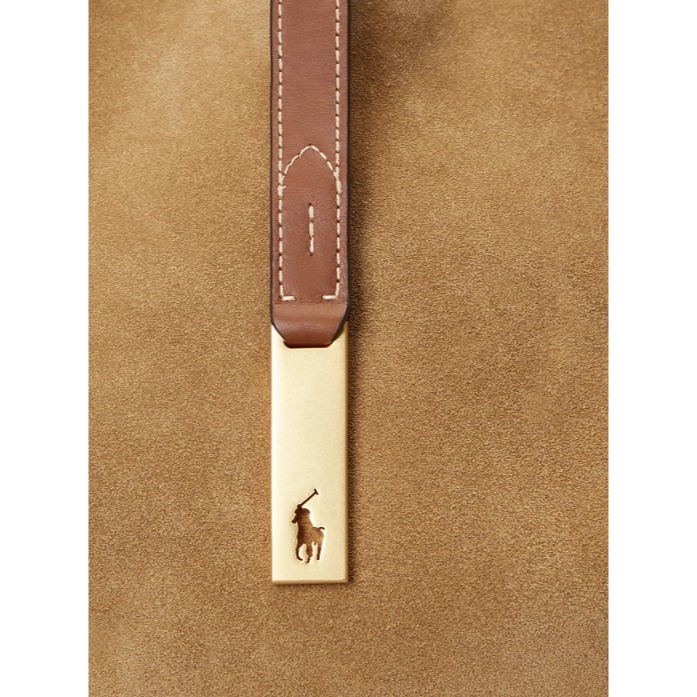 RS代購 POLO專櫃全新正品Polo Ralph Lauren 包款 - Polo ID 大型麂皮皮革單肩包-細節圖6