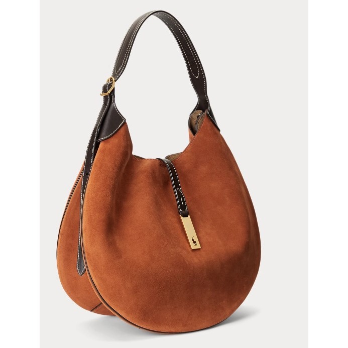 RS代購 POLO專櫃全新正品Polo Ralph Lauren 包款 - Polo ID 大型麂皮皮革單肩包-細節圖8