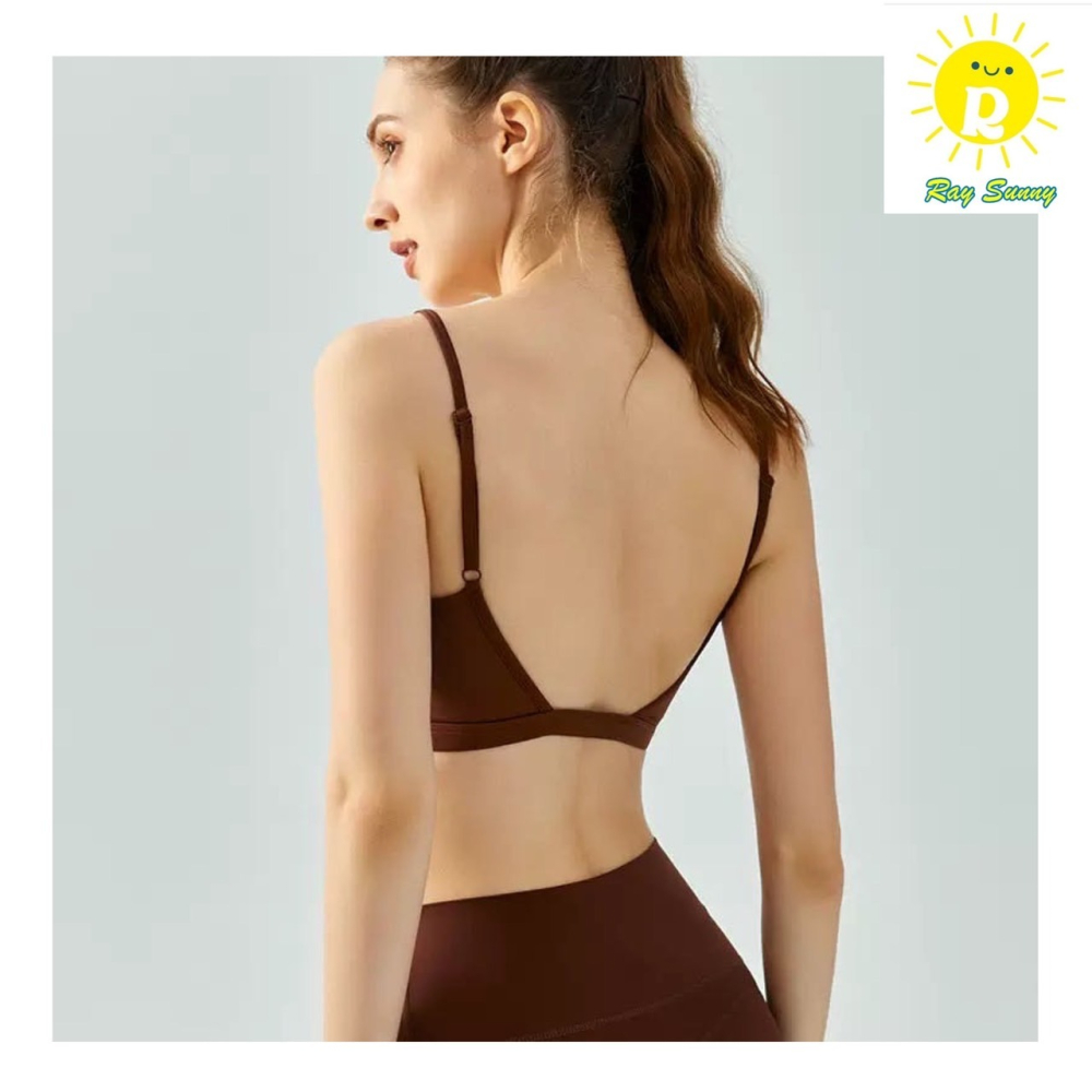 早秋新品預購 RaySunny女裝 - 水滴式固定杯運動內衣 背後簍空內衣 不跑杯內衣 美背內衣 滿額贈購物袋-細節圖9