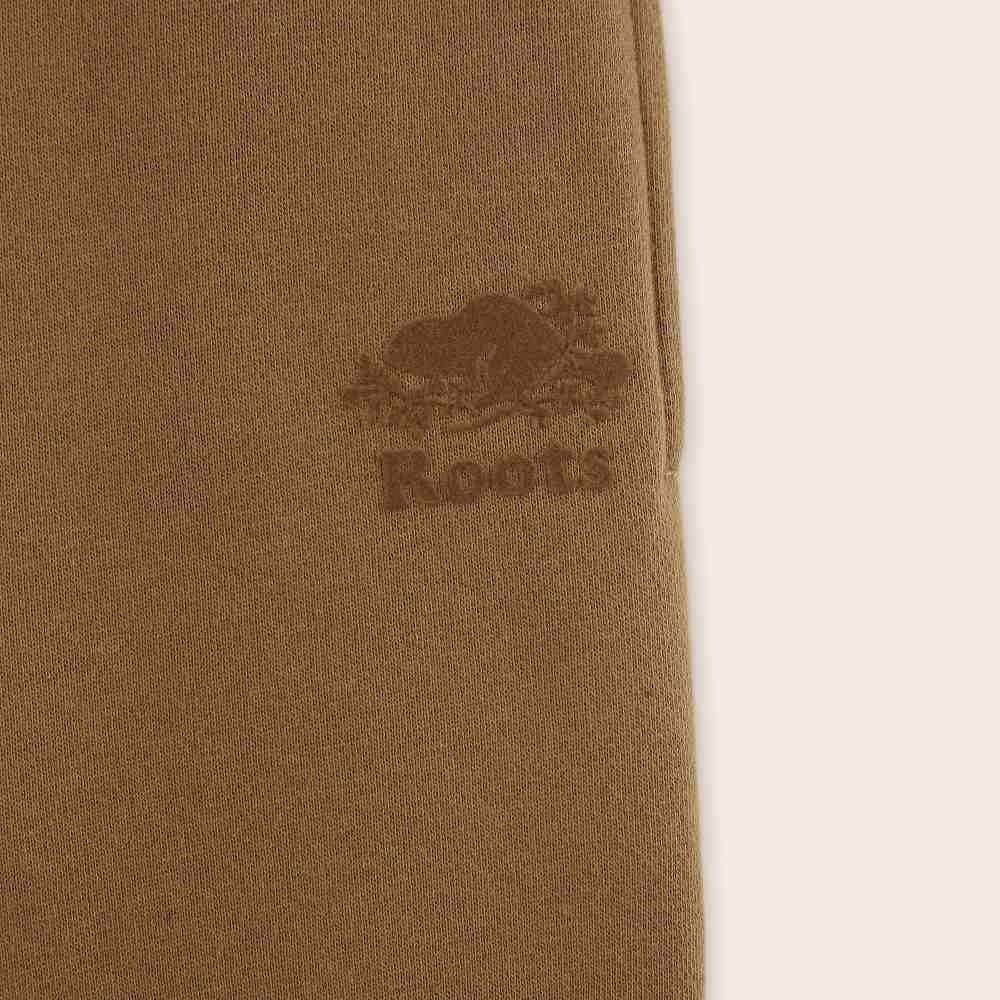 RS代購 Roots專櫃全新正品優惠 Roots男裝-絕對經典系列 海狸LOGO寬版刷毛布長褲 滿額贈送品牌袋-細節圖3