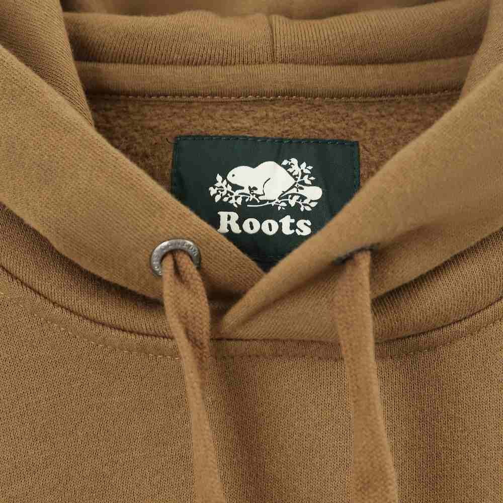 RS代購 Roots專櫃全新正品優惠 Roots男裝-絕對經典系列 海狸LOGO落肩刷毛布連帽上衣 滿額贈送品牌袋-細節圖3