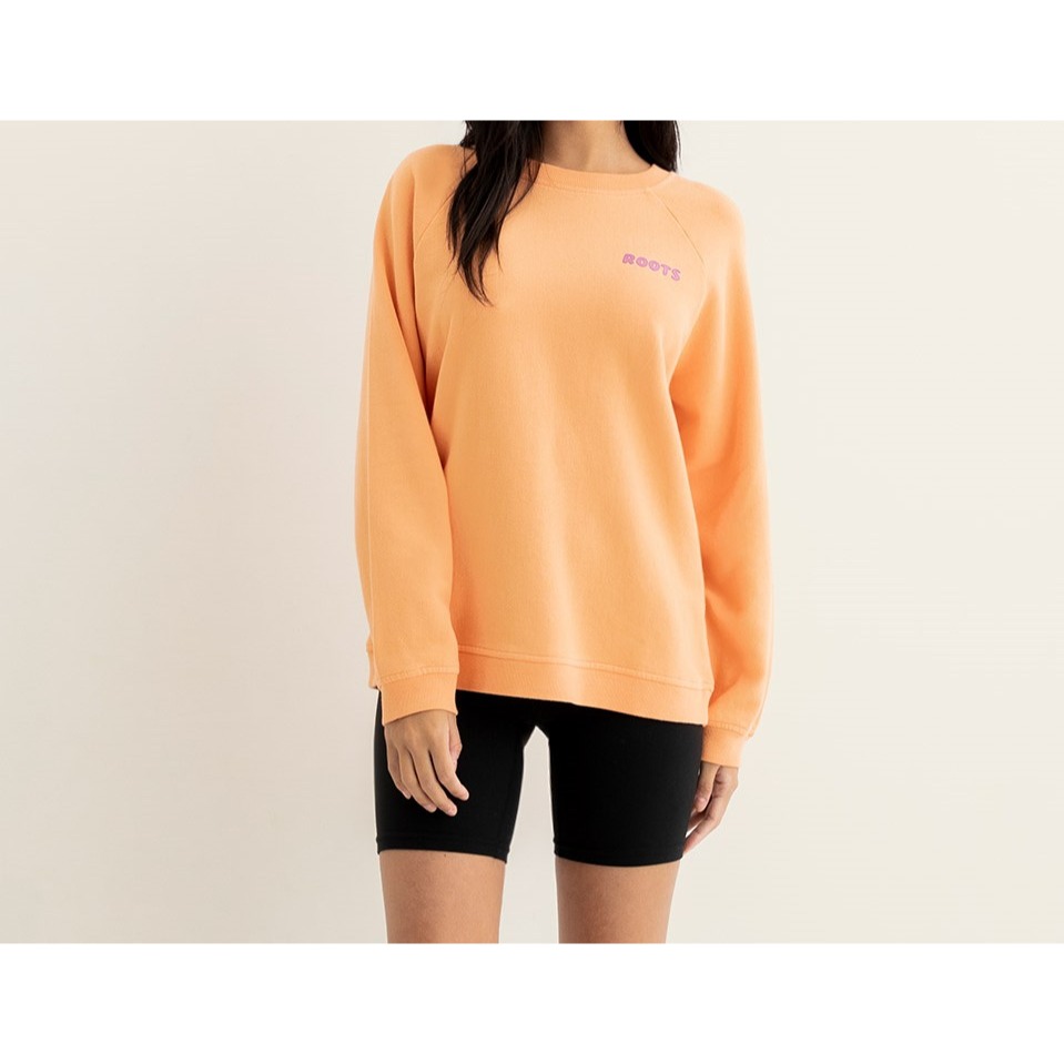 RS代購 Roots專櫃全新正品優惠 Roots女裝-復古翻玩系列 文字設計有機棉圓領上衣 滿額贈送品牌袋-細節圖5