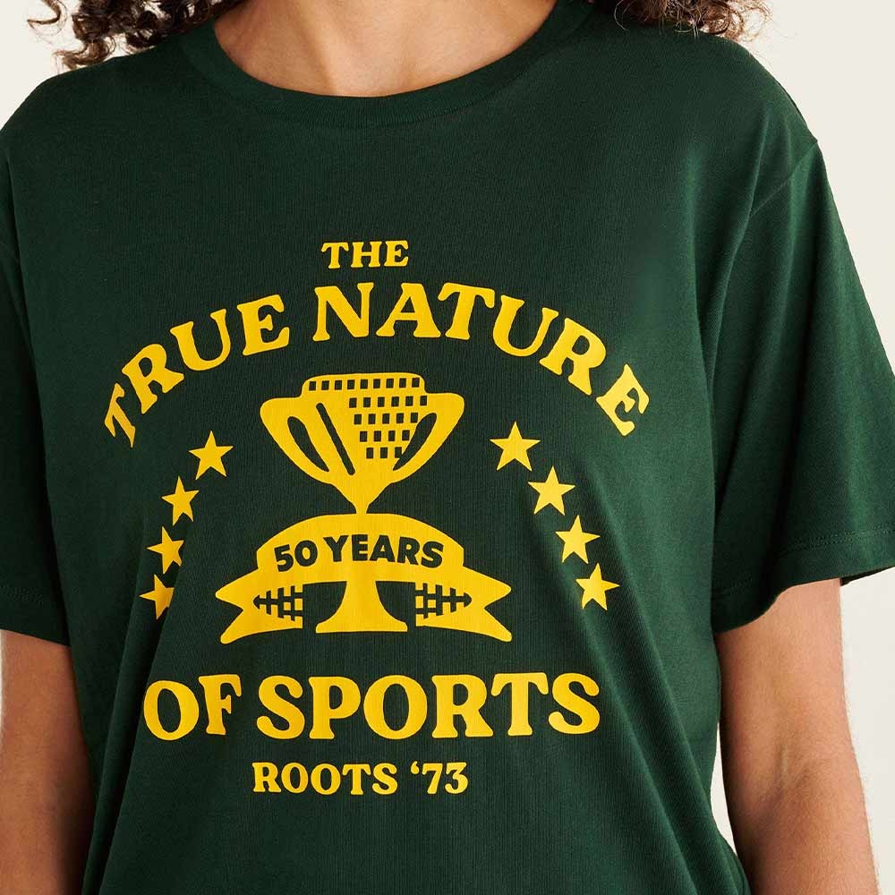 RS代購 Roots專櫃全新正品優惠 Roots女裝-復古翻玩系列 獎盃元素有機棉短袖T恤 滿額贈送品牌袋-細節圖2