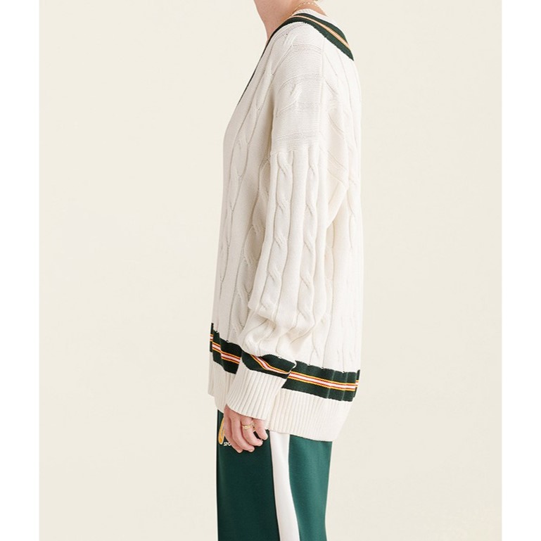 RS代購 Roots專櫃全新正品優惠 Roots女裝-復古翻玩系列 撞色條紋有機棉針織上衣 滿額贈送品牌袋-細節圖3