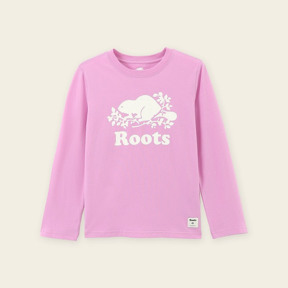 RS代購 Roots全新正品優惠 Roots童裝-絕對經典系列 海狸LOGO有機棉長袖上衣 滿額贈送袋子-細節圖6