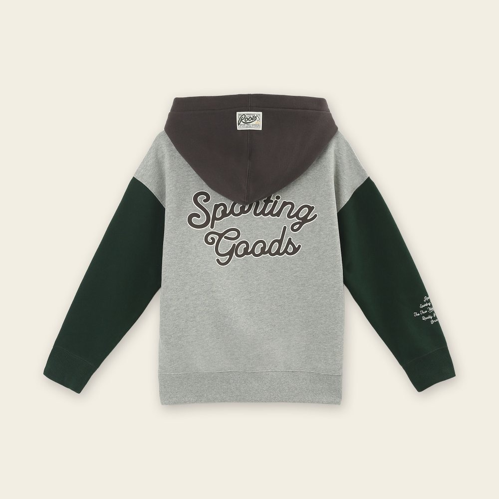 RS代購 Roots全新正品優惠 Roots童裝-復古翻玩系列 草寫LOGO連帽外套 滿額贈送袋子-細節圖2