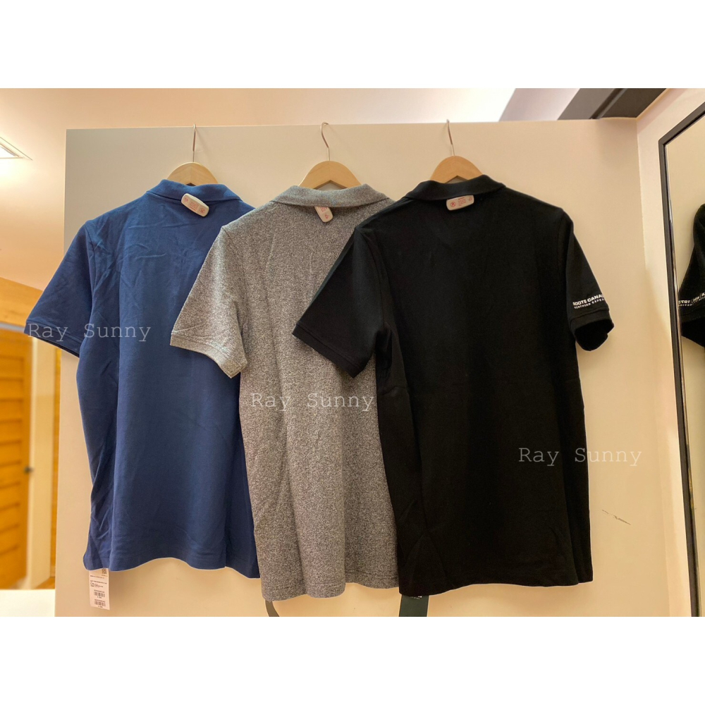 RS代購 Roots全新正品優惠 Roots男裝-城市旅者系列 環型LOGO網眼布純棉POLO衫 滿額贈購物袋-細節圖2