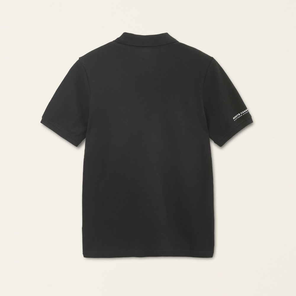 RS代購 Roots全新正品優惠 Roots男裝-城市旅者系列 環型LOGO網眼布純棉POLO衫 滿額贈購物袋-細節圖4