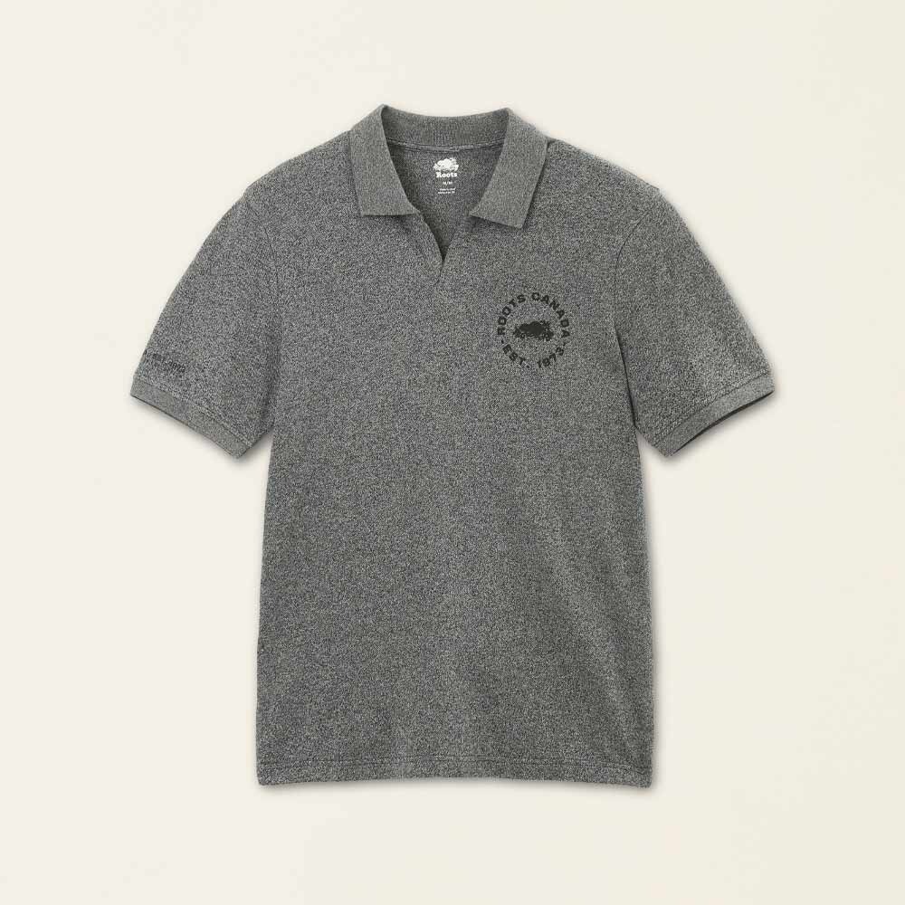 RS代購 Roots全新正品優惠 Roots男裝-城市旅者系列 環型LOGO網眼布純棉POLO衫 滿額贈購物袋-細節圖6