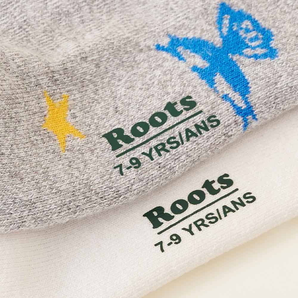 RS代購 Roots專櫃全新正品優惠Roots大童-復古翻玩系列 獎盃元素踝襪(兩入組) 滿額贈送袋子-細節圖3