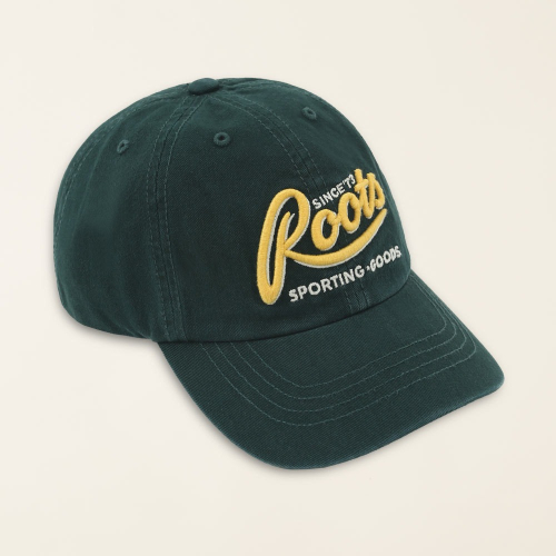 RS代購 Roots專櫃全新正品優惠Roots配件-復古翻玩系列 草寫文字經典棒球帽 滿額贈送袋子