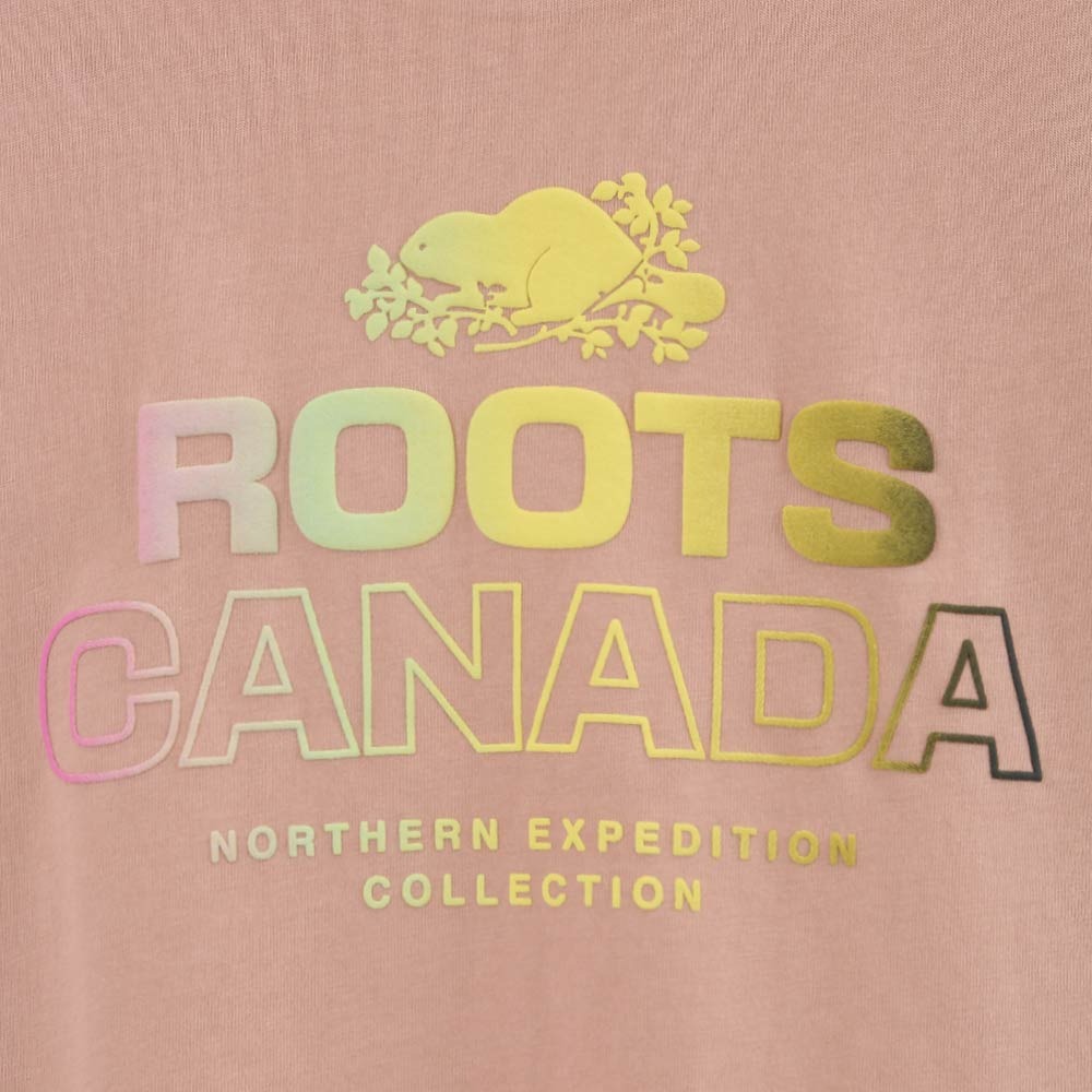 RS代購 Roots專櫃全新正品優惠Roots女裝-城市旅者系列 漸層LOGO寬版純棉短袖T恤 滿額贈送袋子-細節圖5