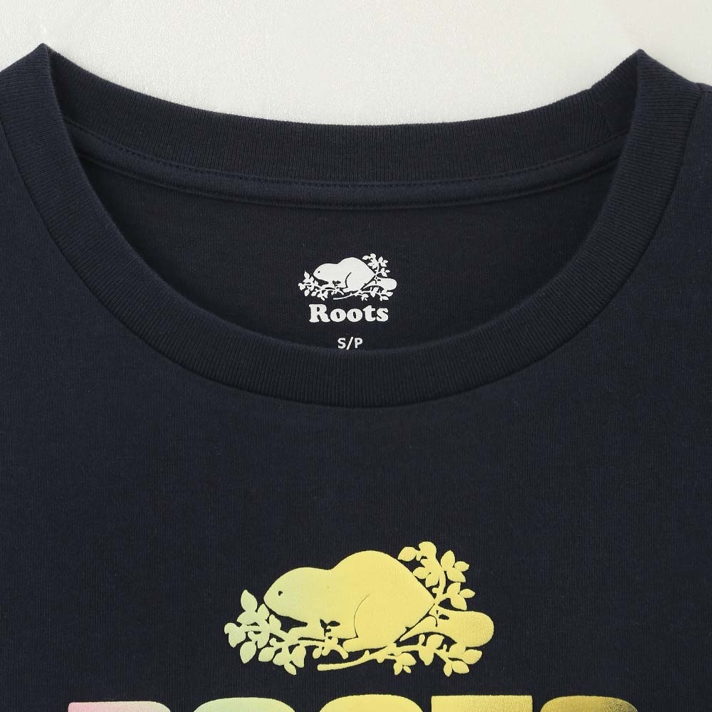 RS代購 Roots專櫃全新正品優惠Roots女裝-城市旅者系列 漸層LOGO寬版純棉短袖T恤 滿額贈送袋子-細節圖7