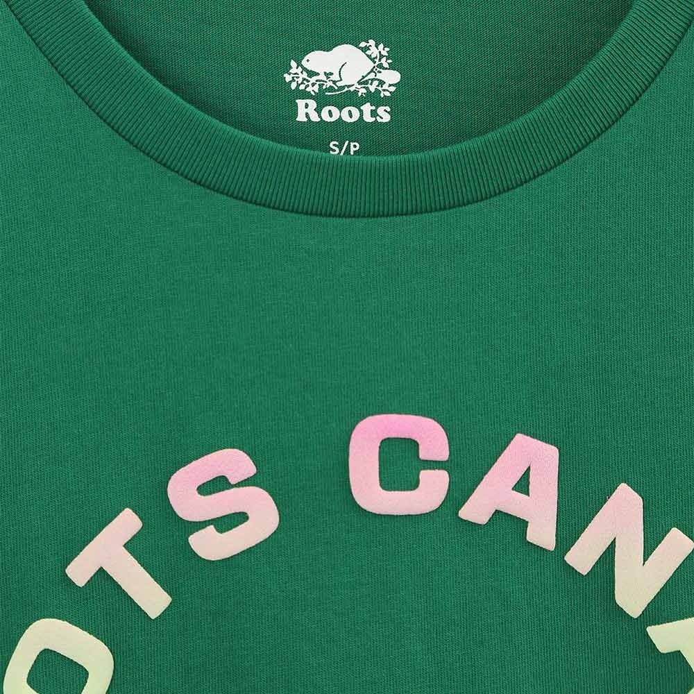 RS代購 Roots專櫃全新正品優惠Roots 女裝-城市旅者系列 漸層海狸LOGO修身純棉短袖T恤 滿額贈送袋子-細節圖7