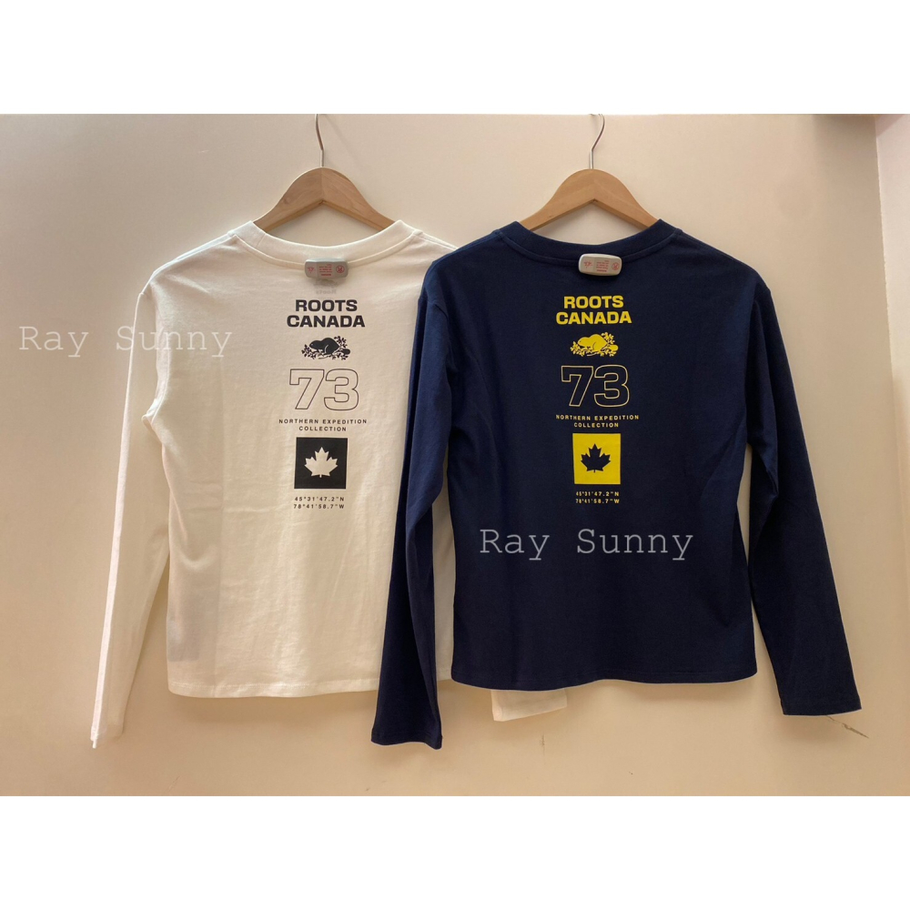 RS代購 Roots專櫃全新正品優惠Roots 女裝-城市旅者系列 LOGO設計純棉長袖上衣 滿額贈送袋子-細節圖2