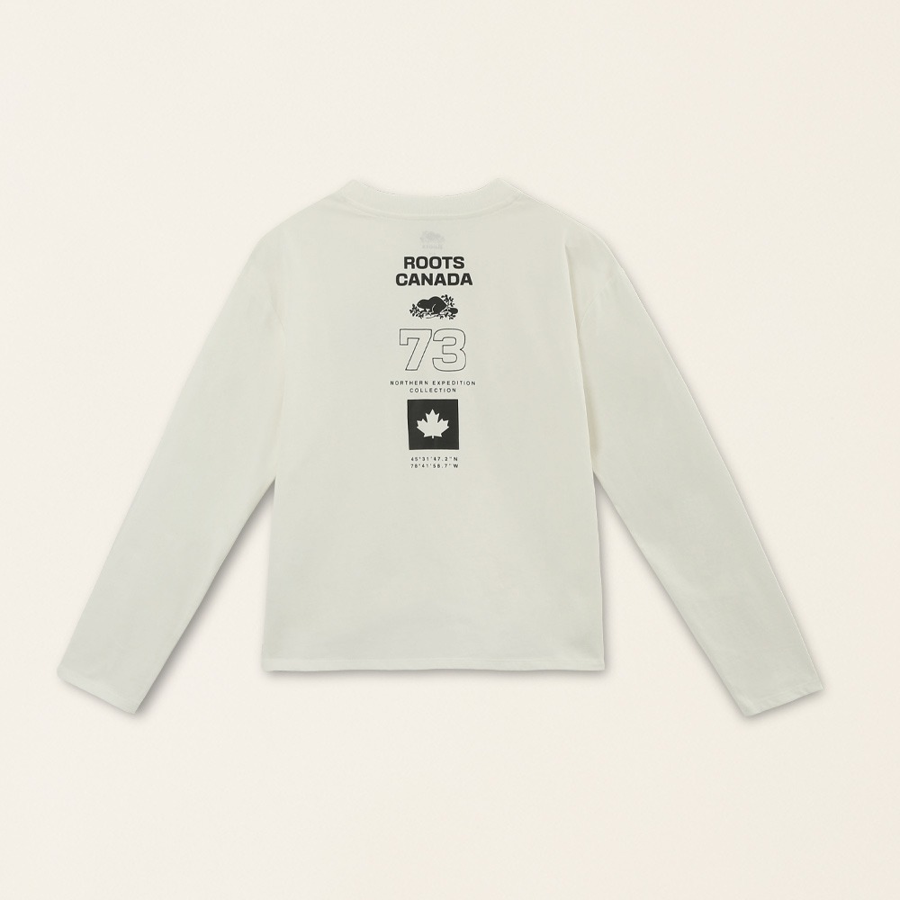 RS代購 Roots專櫃全新正品優惠Roots 女裝-城市旅者系列 LOGO設計純棉長袖上衣 滿額贈送袋子-細節圖4