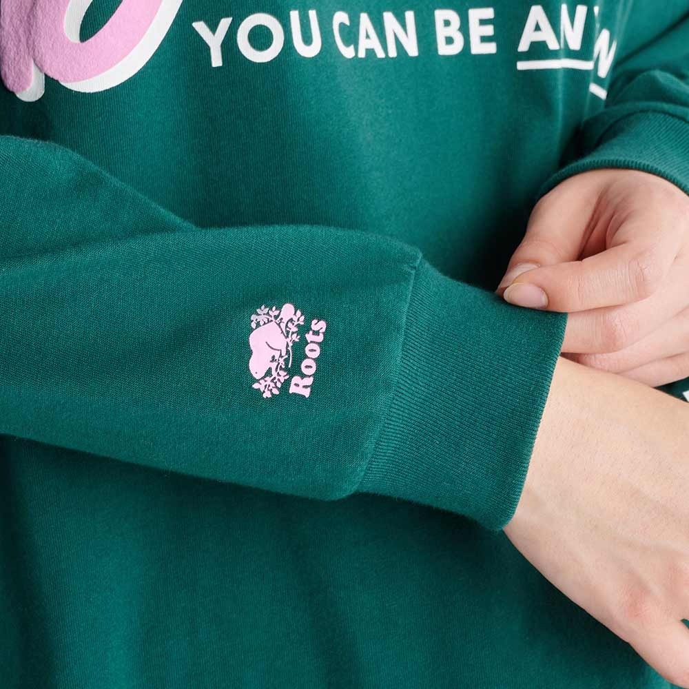 RS代購 Roots專櫃全新正品優惠Roots女裝-BARBIE™ X Roots聯名系列 文字設計有機 滿額贈袋子-細節圖8