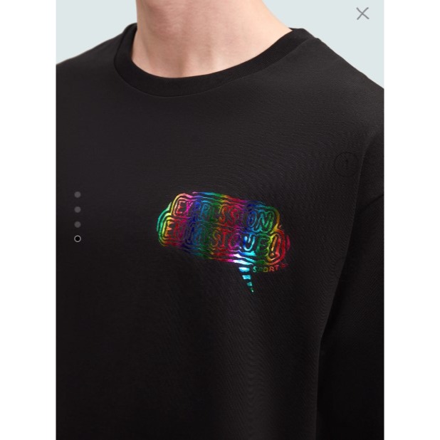 RS代購 - Sport b 全新正品優惠 Sport b.男裝-標誌箔印效果T恤 贈品牌袋子-細節圖5