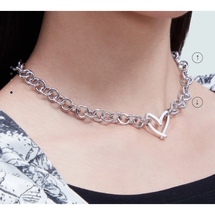 RS代購 - Agnes b全新正品優惠 agnès b.-配件 女裝 Logo ＂Sweet Heart＂ 項鍊-細節圖2