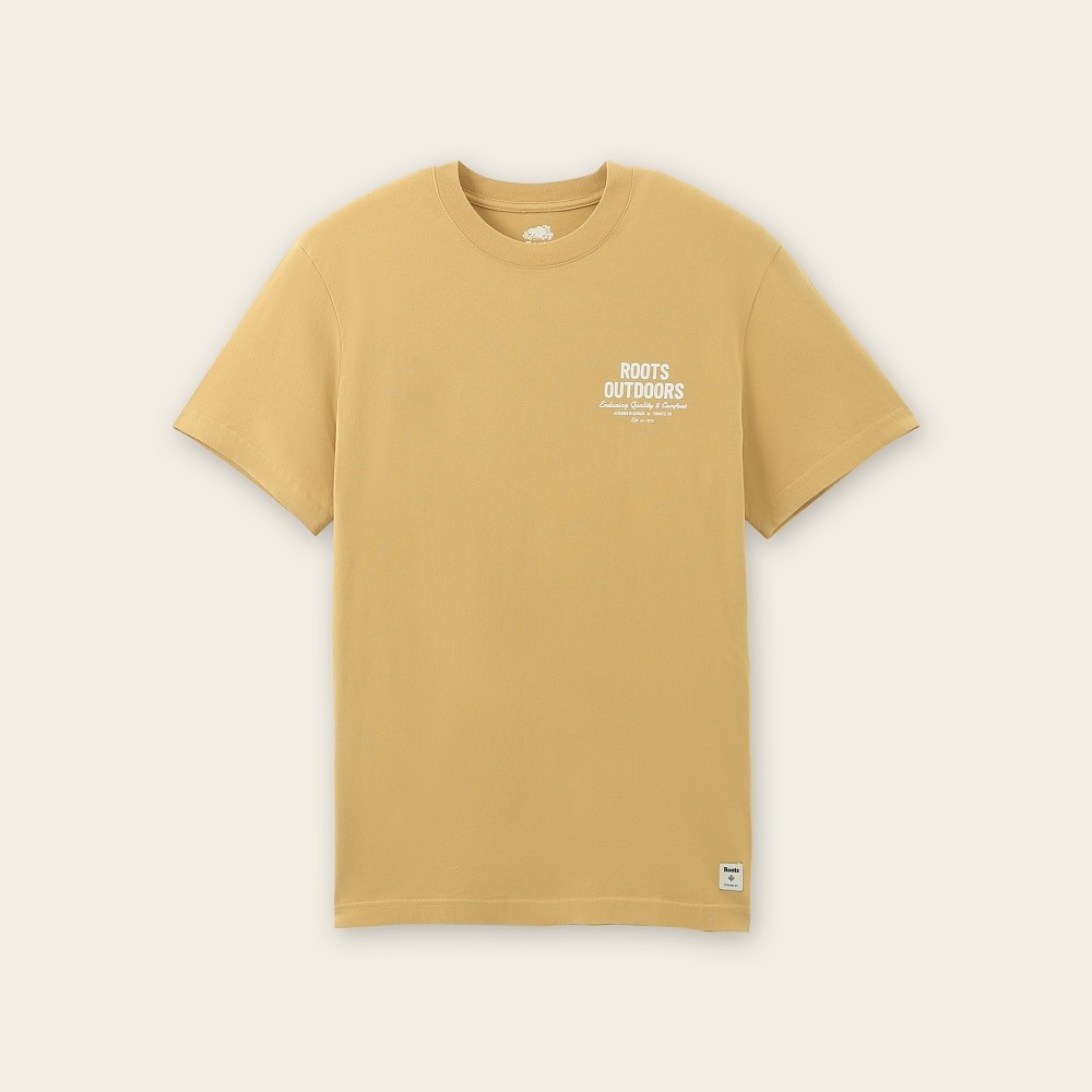 RS代購 Roots專櫃全新正品優惠Roots男裝-率性生活系列 文字有機棉短袖T恤 滿額贈送袋子-細節圖3