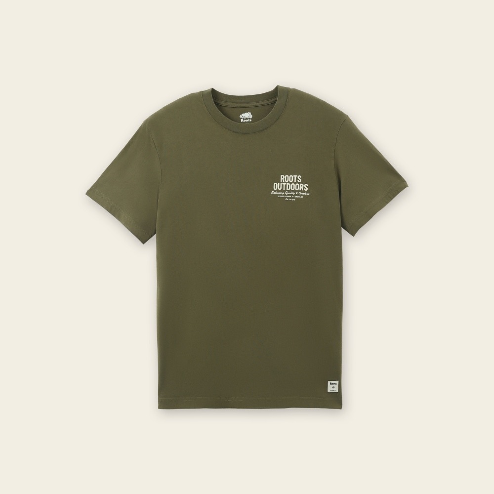 RS代購 Roots專櫃全新正品優惠Roots男裝-率性生活系列 文字有機棉短袖T恤 滿額贈送袋子-細節圖7