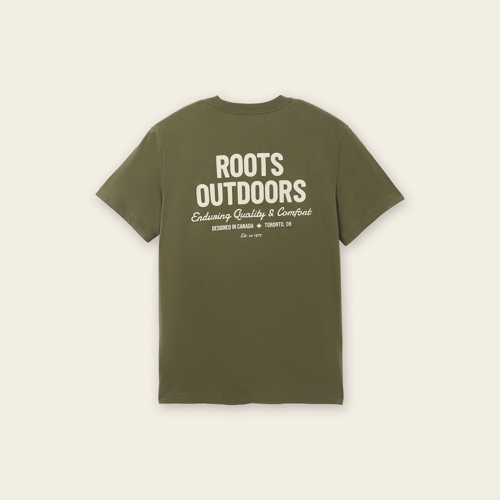 RS代購 Roots專櫃全新正品優惠Roots男裝-率性生活系列 文字有機棉短袖T恤 滿額贈送袋子-細節圖8