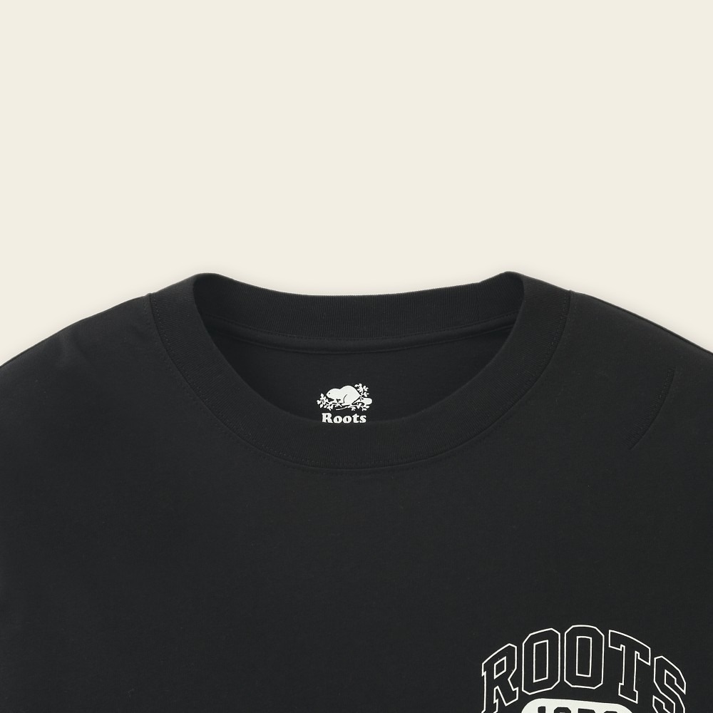 RS代購 Roots專櫃全新正品優惠Roots男裝-率性生活系列 LOGO貼布有機棉長袖T恤 滿額贈送袋子-細節圖3