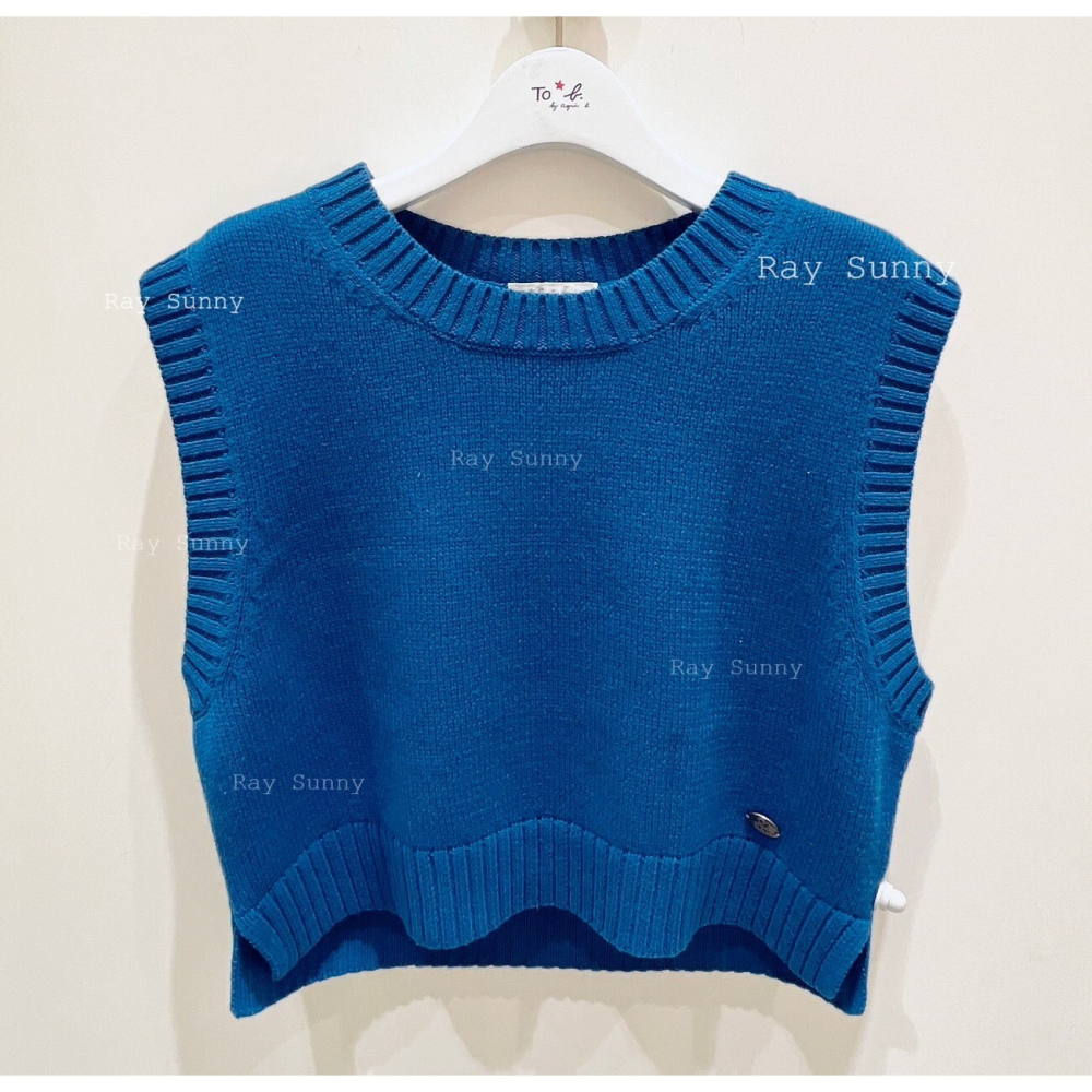 RS代購 - Agnes b全新正品優惠 Agnes b女裝-圓領針織背心 贈送品牌袋子-細節圖3