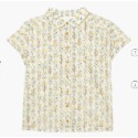 RS代購 - Agnes b全新正品優惠 Agnes b女裝-鬱金香花紋法式短袖襯衫 贈送品牌袋子-規格圖9