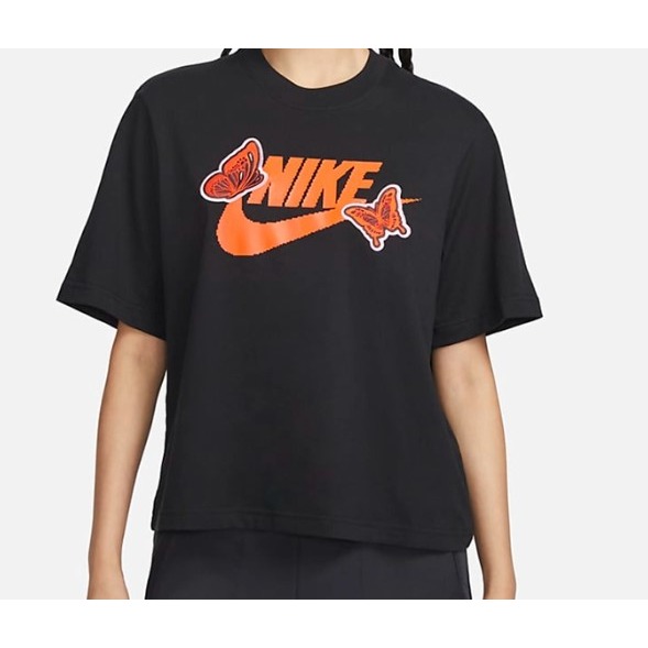 RS代購 耐吉 全新正品優惠NIKE女款- 短袖休閒上衣 運動 寬鬆版 FD2526-010-細節圖2