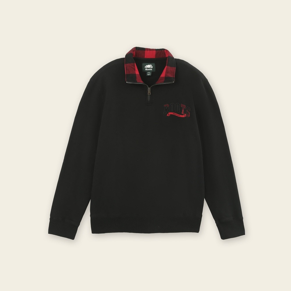RS代購 Roots全新正品優惠 Roots男裝-經典小木屋系列 經典LOGO立領拉鏈上衣 滿額贈購物袋-細節圖2
