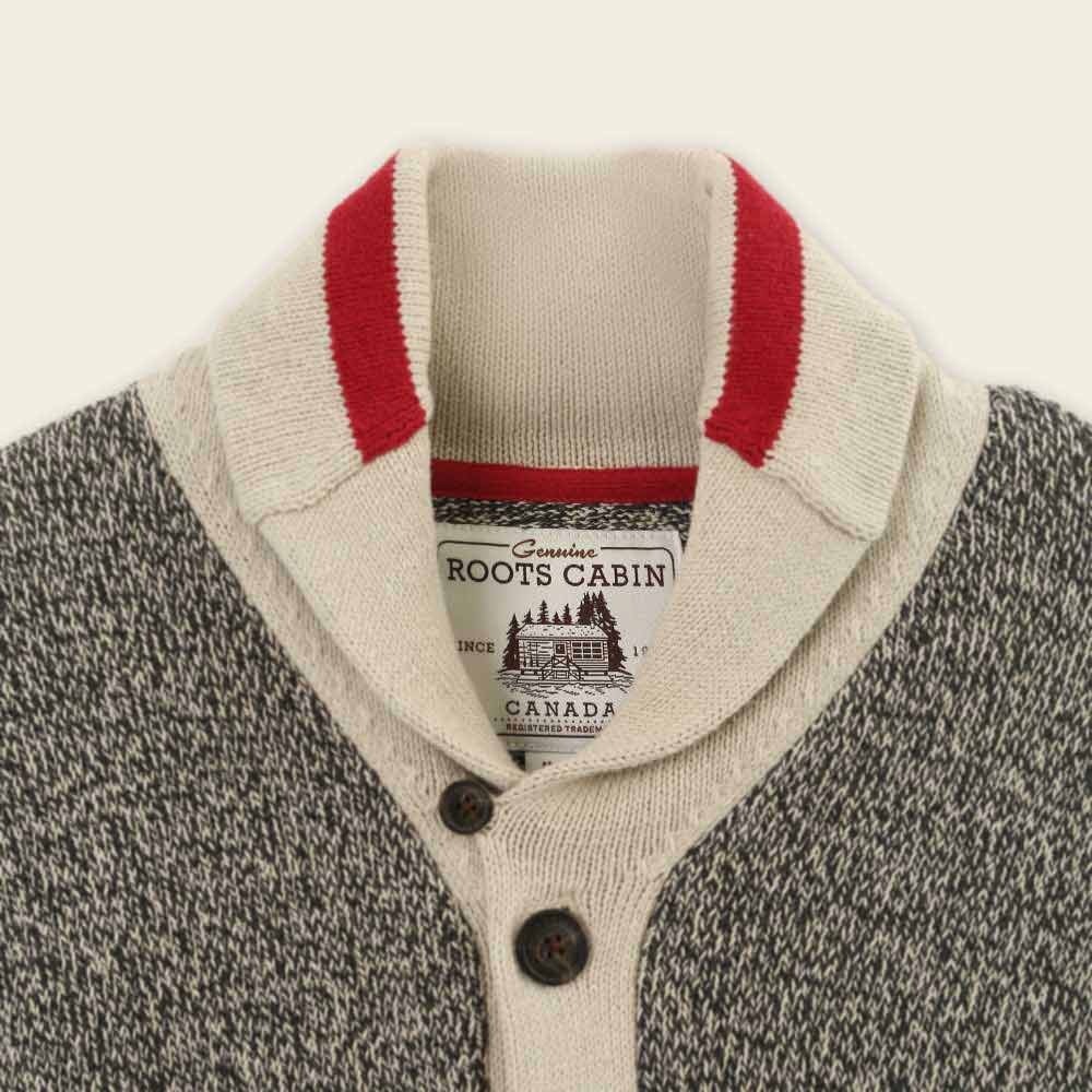 RS代購 Roots全新正品優惠 Roots男裝-經典小木屋系列 經典針織開襟毛衣 滿額贈購物袋-細節圖4