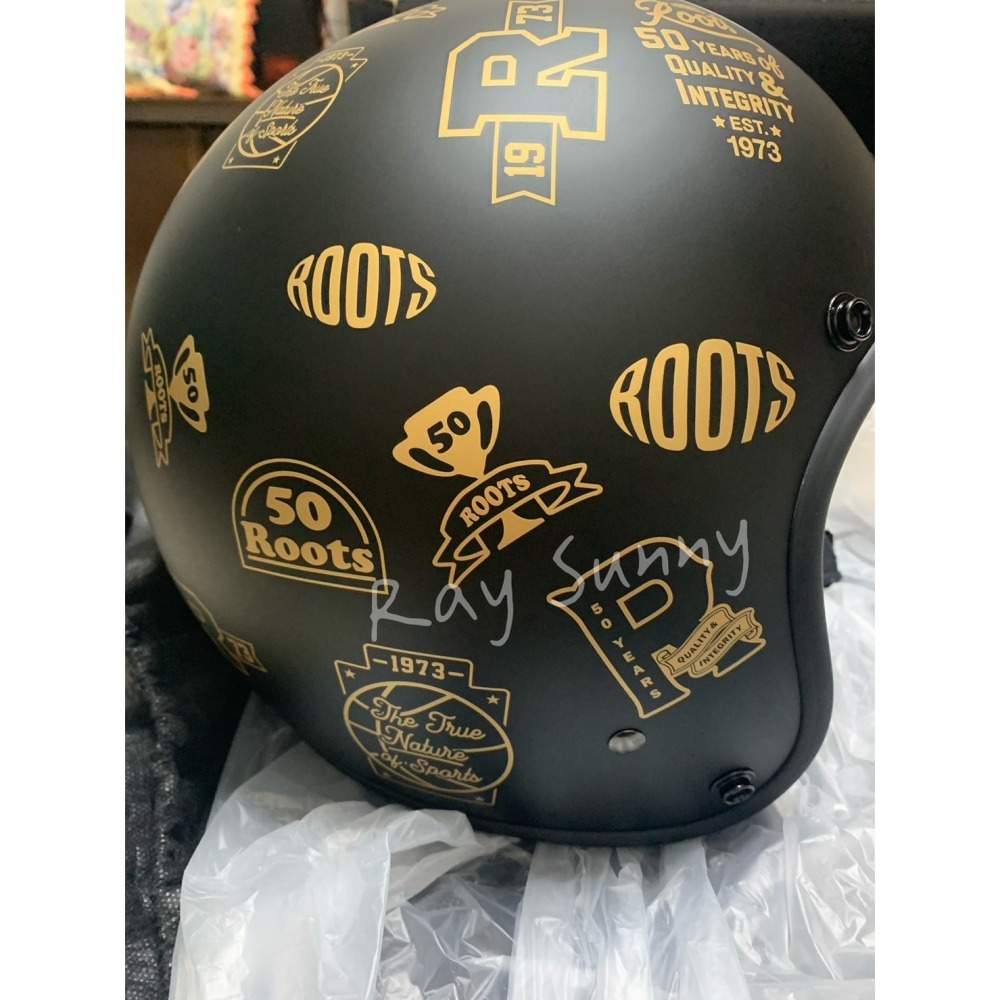 RS代購 Roots全新正品優惠 Roots配件-50週年 滿版安全帽 滿額贈購物袋-細節圖3