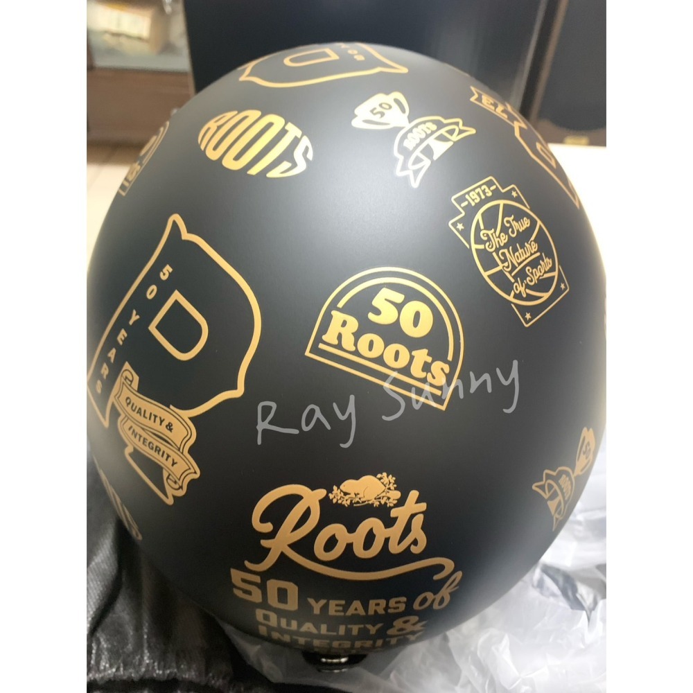 RS代購 Roots全新正品優惠 Roots配件-50週年 滿版安全帽 滿額贈購物袋-細節圖4