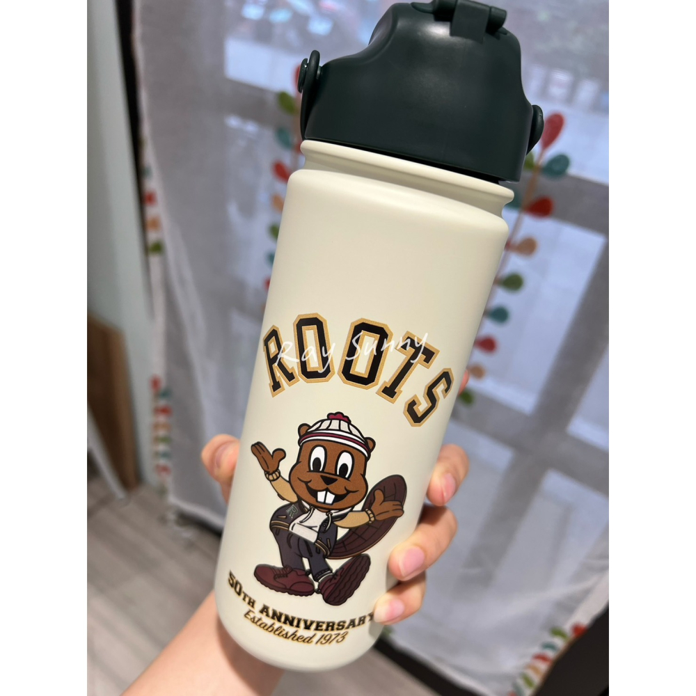 RS代購 Roots專櫃全新正品優惠Roots配件-周年慶活動 海狸寶寶保溫杯 滿額贈送袋子-細節圖2