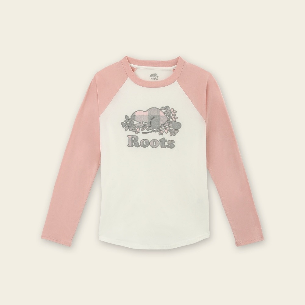 RS代購 Roots全新正品優惠 Roots女裝-經典小木屋系列 格紋海狸LOGO長袖T恤 滿額即贈購物袋-細節圖7