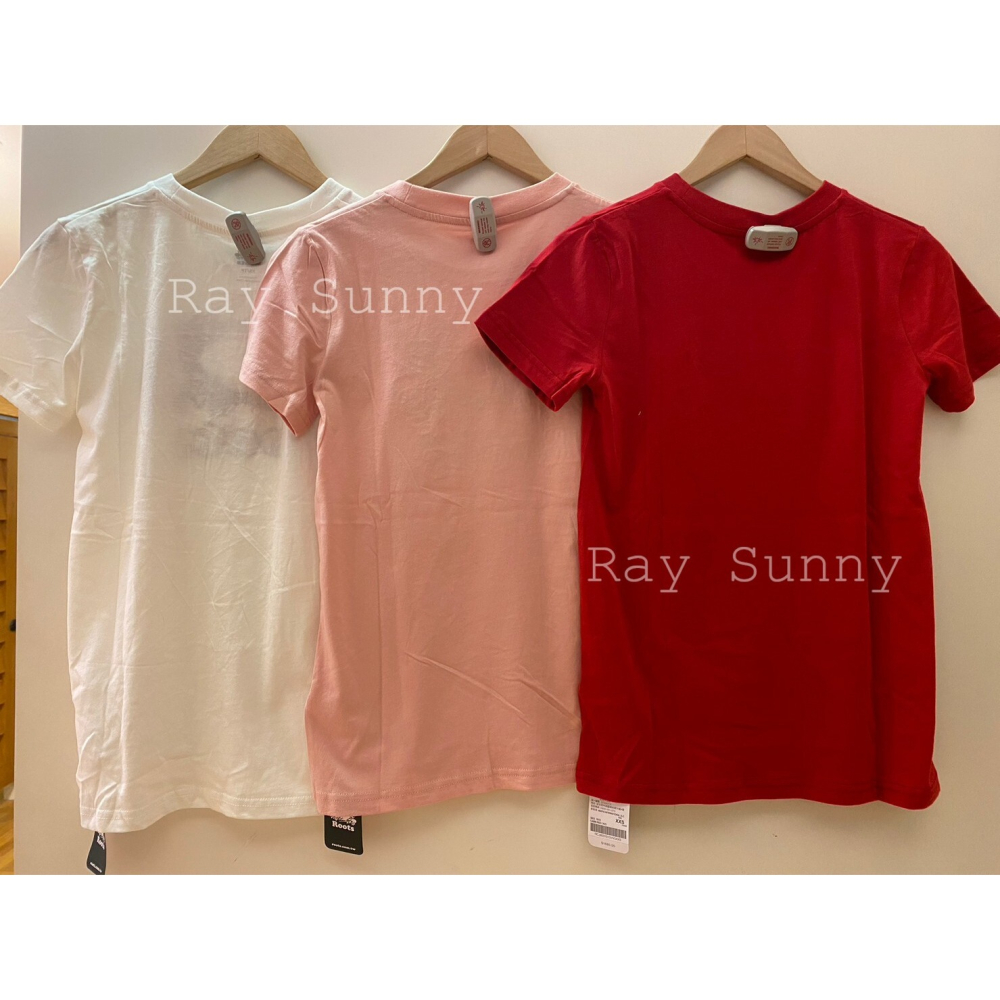 RS代購 Roots全新正品優惠 Roots女裝-經典小木屋系列 格紋海狸LOGO短袖T恤 滿額即贈購物袋-細節圖3