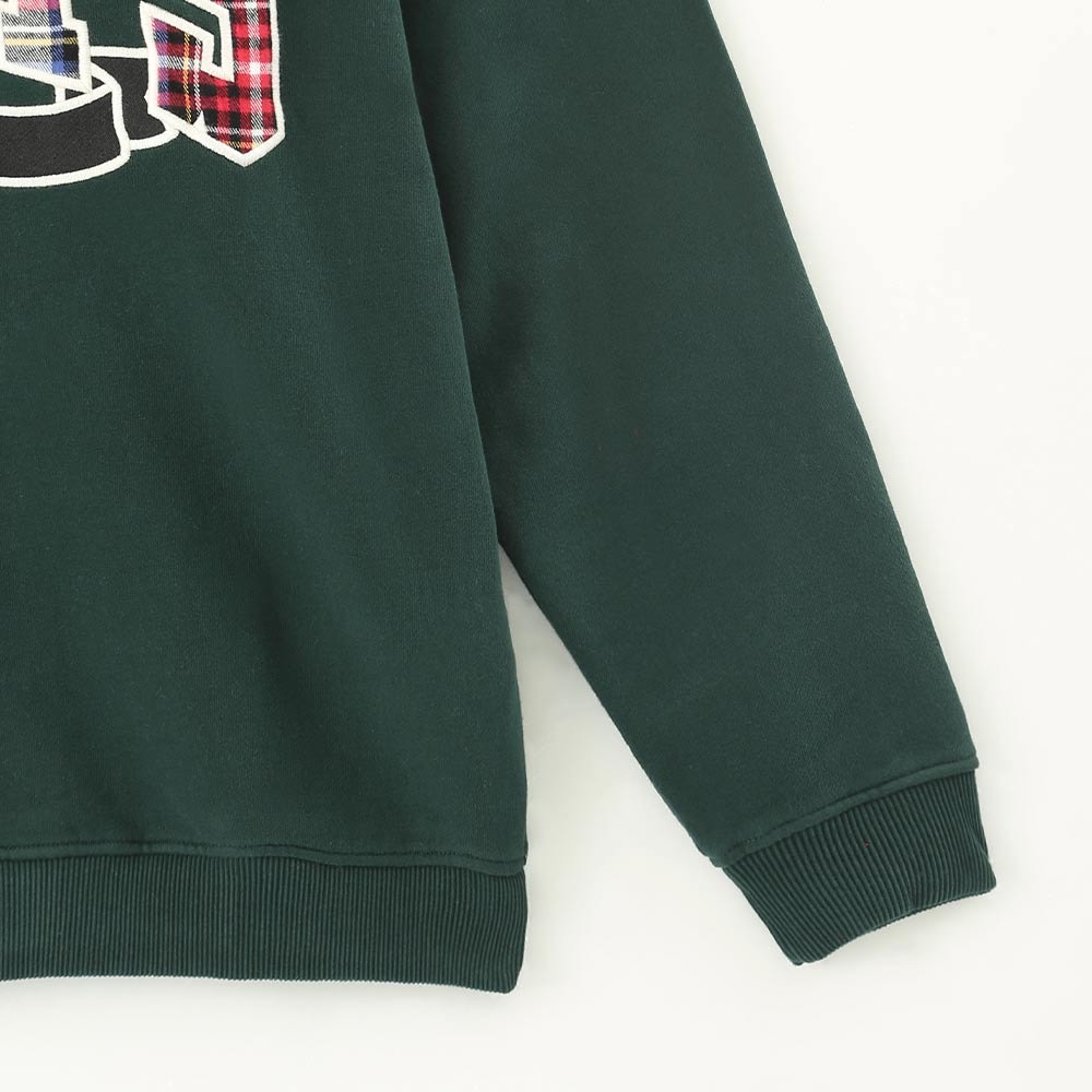 RS代購 Roots全新正品優惠 Roots女裝-經典小木屋系列 刺繡貼布寬版大學T 滿額即贈購物袋-細節圖5