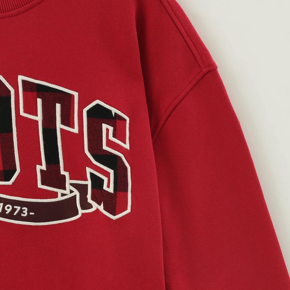 RS代購 Roots全新正品優惠 Roots女裝-經典小木屋系列 刺繡貼布寬版大學T 滿額即贈購物袋-細節圖8