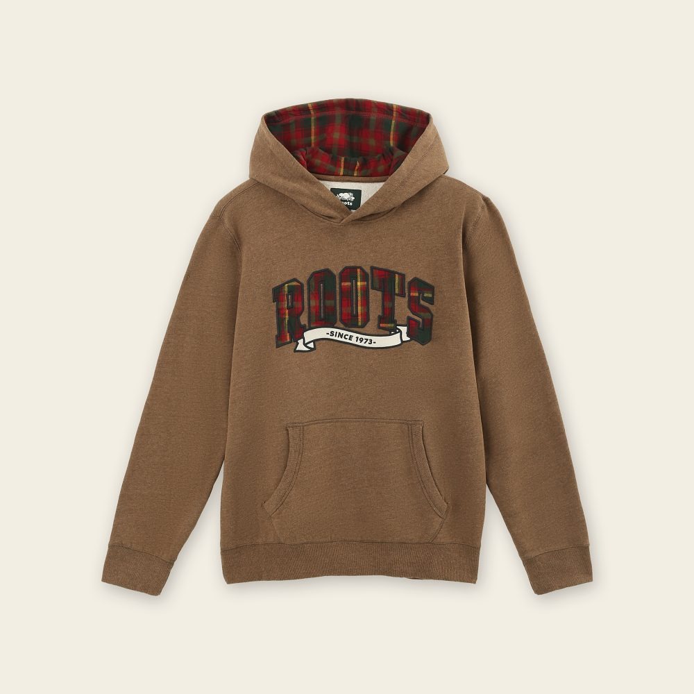 RS代購 Roots全新正品優惠 Roots男裝-經典小木屋系列 刺繡貼布連帽上衣 滿額即贈購物袋-細節圖2