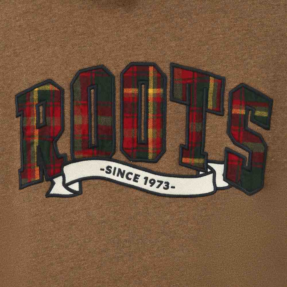 RS代購 Roots全新正品優惠 Roots男裝-經典小木屋系列 刺繡貼布連帽上衣 滿額即贈購物袋-細節圖4