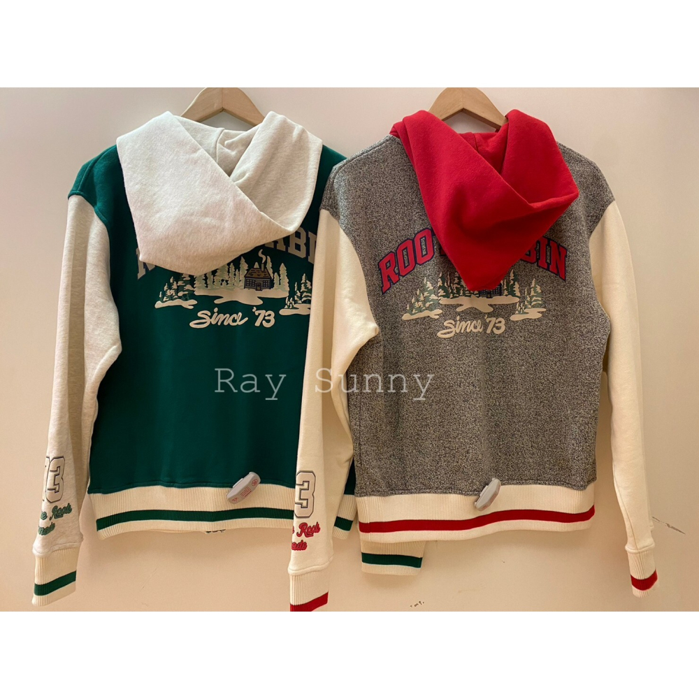 RS代購 Roots全新正品優惠 Roots女裝-經典小木屋系列 大R連帽棒球外套 滿額即贈購物袋-細節圖2