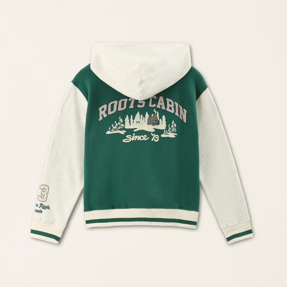 RS代購 Roots全新正品優惠 Roots女裝-經典小木屋系列 大R連帽棒球外套 滿額即贈購物袋-細節圖4