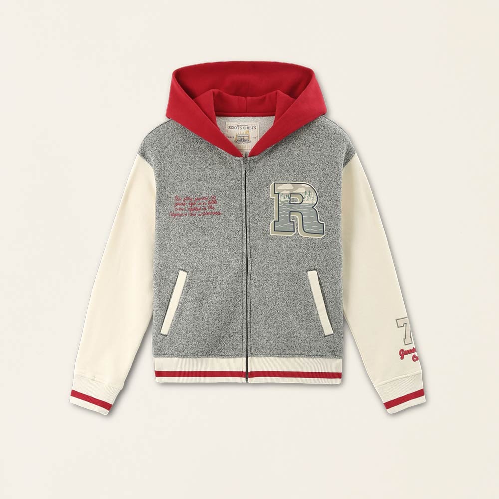 RS代購 Roots全新正品優惠 Roots女裝-經典小木屋系列 大R連帽棒球外套 滿額即贈購物袋-細節圖6