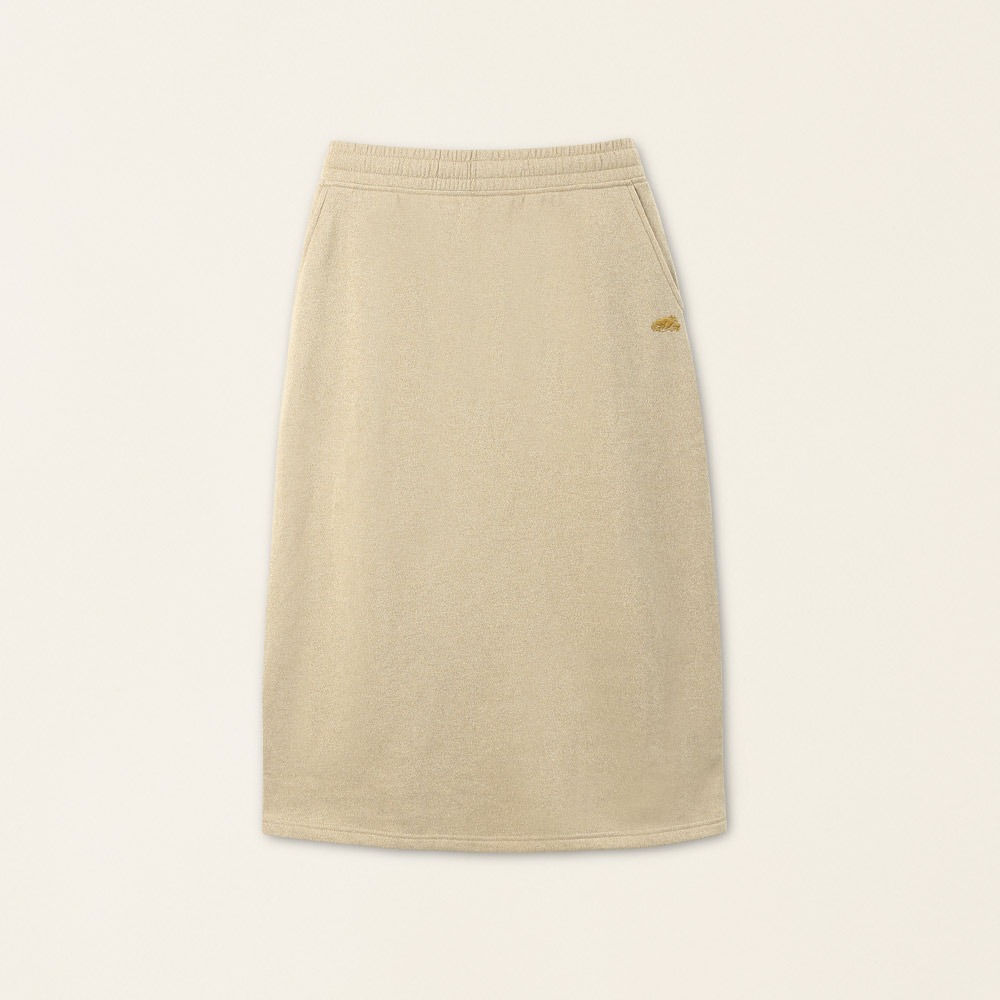 RS代購 Roots全新正品優惠 Roots女裝-#Roots50系列 璀璨金休閒長裙 滿額即贈購物袋-細節圖5