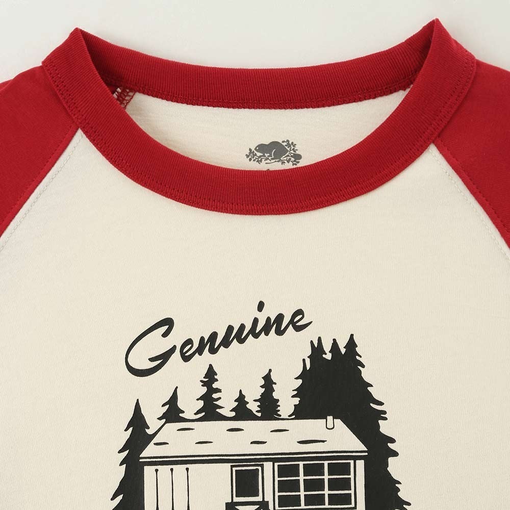 RS代購 Roots全新正品優惠 Roots童裝-經典小木屋系列 經典LOGO棒球T恤 滿額即贈購物袋-細節圖5