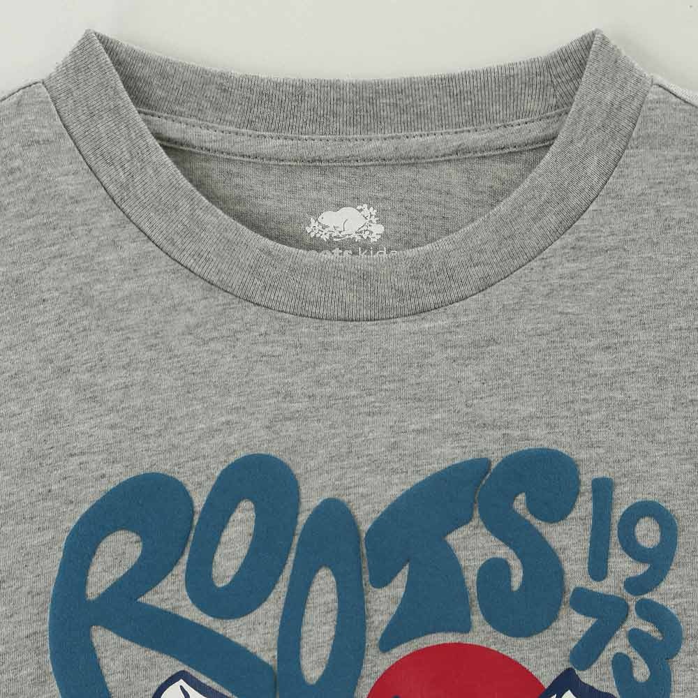 RS代購 Roots全新正品優惠 Roots童裝-經典小木屋系列 心型文字風景長袖T恤 滿額即贈購物袋-細節圖2